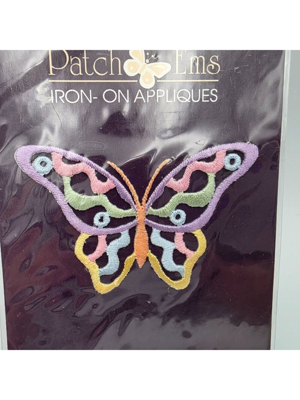 Patch Ems Butterfly Pastel Lavender Iron-On Applique By Hirschberg Schutz